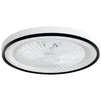 Ventilador de Techo con Luz LED 48,5 W Motor DC Reversible Blanco HOMCOM Ventilador de Techo con Luz LED 48,5 W Motor DC Reversible Blanco HOMCOM