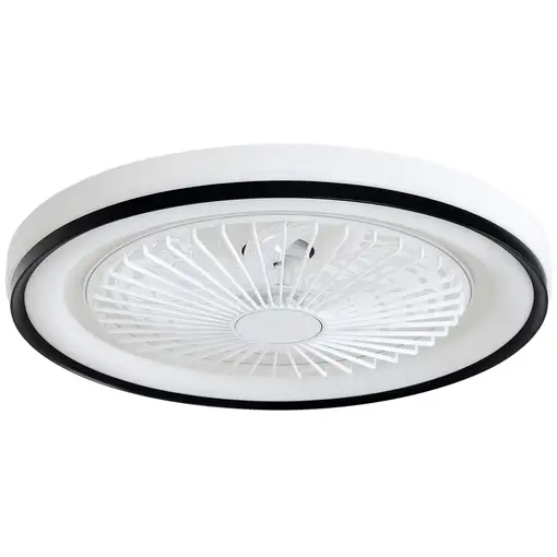 Ventilador de Techo con Luz LED 48,5 W Motor DC Reversible Blanco HOMCOM