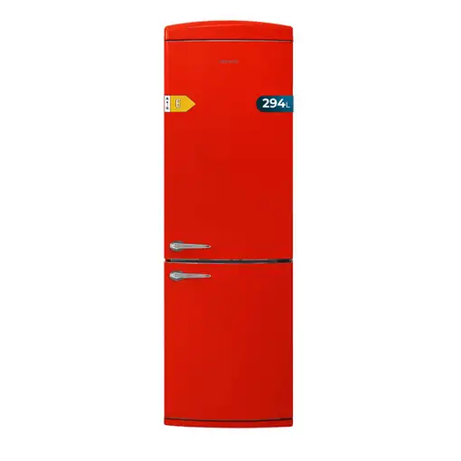 Nevera y congelador Independiente 294 L Rojo 01964 CECOTEC