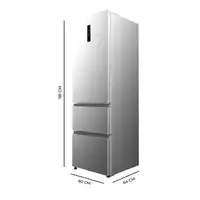 Cecotec 02080 nevera puerta lado a lado Independiente 401 L E Gris