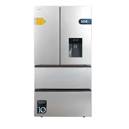 Cecotec Bolero CoolMarket FD 510 WD Inox E nevera puerta lado a lado Independiente