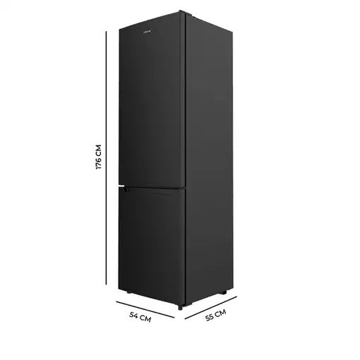 Nevera y congelador Independiente 262 L Negro 02136 CECOTEC