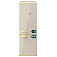 Cecotec Frigorífico retro Bolero CoolMarket Combi Origin 300 Beige E Cecotec Frigorífico retro Bolero CoolMarket Combi Origin 300 Beige E