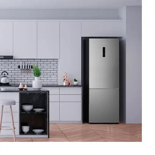 Nevera y congelador Independiente 495 L Acero inoxidable 02519 CECOTEC