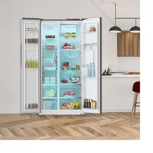 Cecotec Bolero CoolMarket SBS 559 Dark D nevera puerta lado a lado Independiente