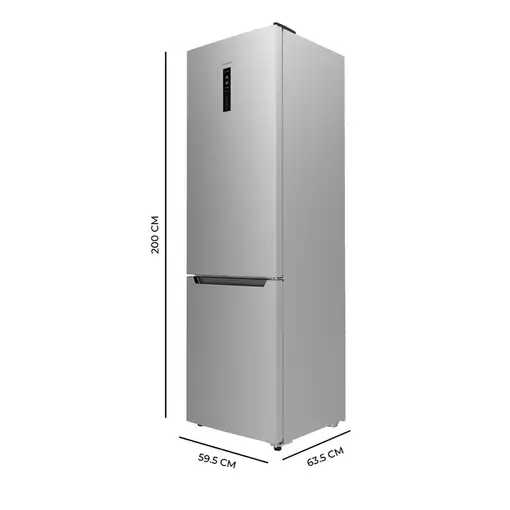 Nevera y congelador Independiente 356 L Acero inoxidable 02147 CECOTEC