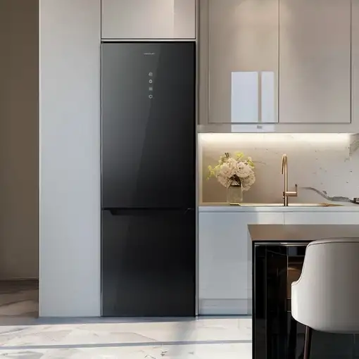 Cecotec Frigorífico combi Bolero CoolMarket Combi 356 Grey Glass E