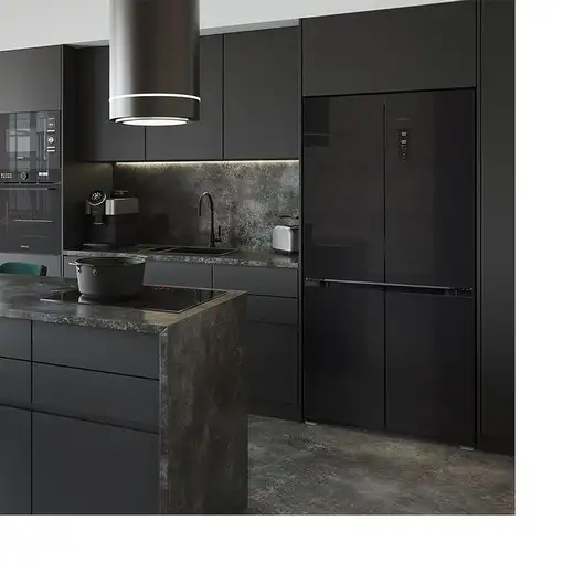 Cecotec Bolero CoolMarket 4D 490 Glass E nevera puerta lado a lado Independiente 4