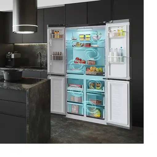 Cecotec Bolero CoolMarket 4D 490 Glass E nevera puerta lado a lado Independiente 4