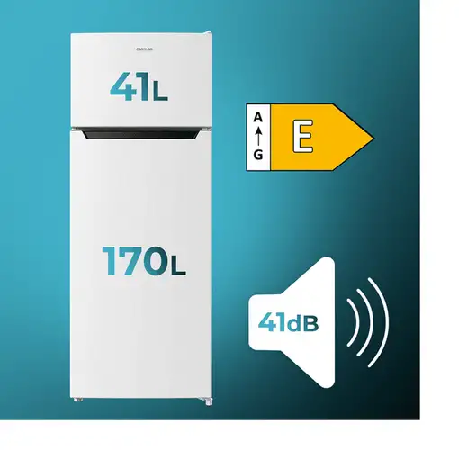 Frigoríficos dos puertas Independiente 211 L Blanco 01962 CECOTEC