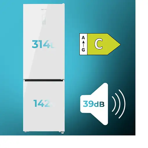 Frigoríficos сombis Independiente 456 L Blanco A01_EU01_109127 CECOTEC