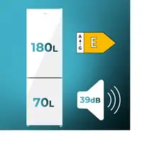 Nevera y congelador Independiente 250 L Blanco 02142 CECOTEC