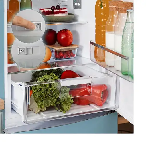 Nevera y congelador Independiente 294 L Azul 01967 CECOTEC