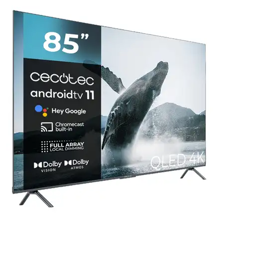 Televisor QLED 85'' 4K Ultra HD Negro Smart 03626 CECOTEC