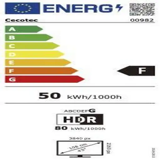 Televisor LED 43'' 4K Ultra HD Negro Smart 00982 CECOTEC
