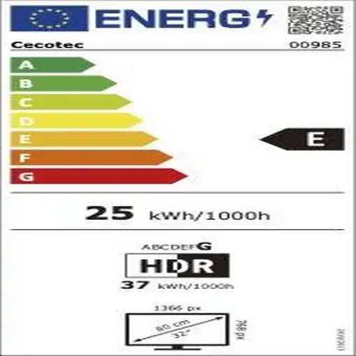 Televisor LED 32'' HD Negro Smart 00992 CECOTEC