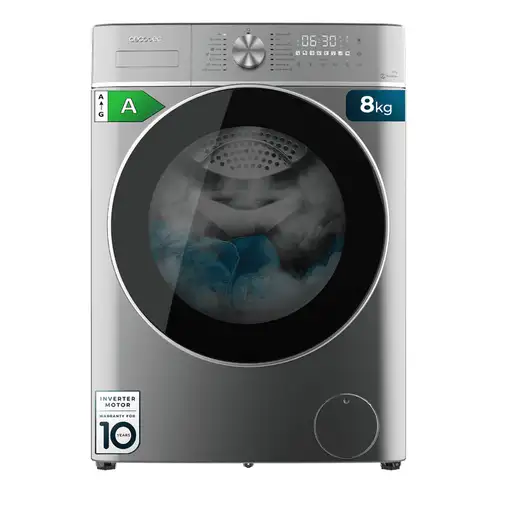 Lavadora carga frontal 8 kg 1400 RPM Acero 02796 CECOTEC