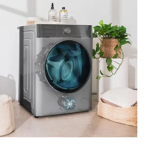 Lavadora carga frontal 8 kg 1400 RPM Acero 02796 CECOTEC