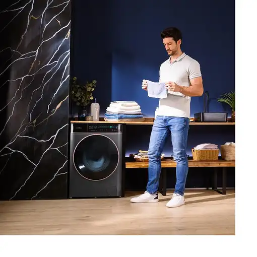 Lavadora carga frontal 10 kg 1400 RPM Acero 01294 CECOTEC