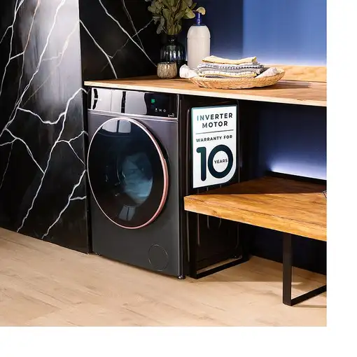 Lavadora carga frontal 10 kg 1400 RPM Acero 01294 CECOTEC