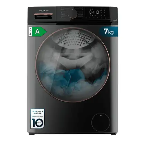 Lavadora carga frontal 7 kg 1400 RPM Acero 01922 CECOTEC