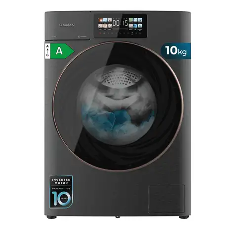 Lavadora carga frontal 10 kg 1400 RPM Acero 01934 CECOTEC