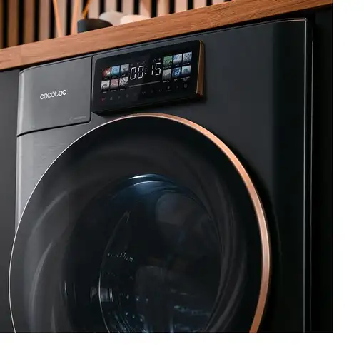 Lavadora carga frontal 10 kg 1400 RPM Acero 01934 CECOTEC