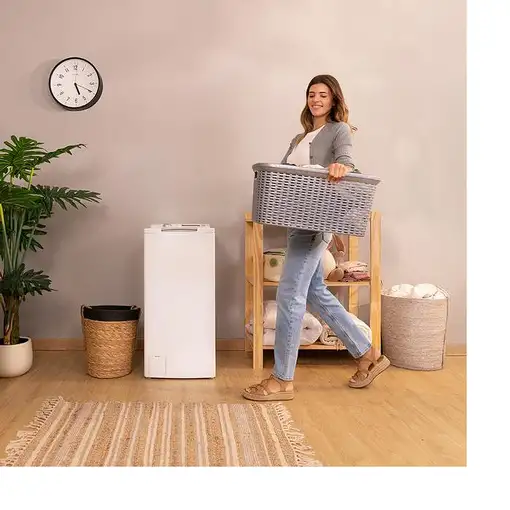 Lavadora carga superior, 8 kg, 1300 rpm, Bolero DressCode Top Max 80 CECOTEC