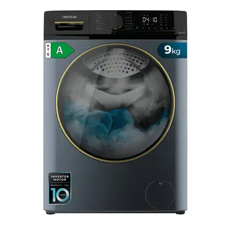 Lavadora carga frontal 9 kg 1400 RPM Azul 01929 CECOTEC