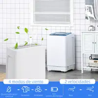 Deshumidificador 12L/Días con 4 Modos 2 Velocidades 29x18x49 cm Blanco HOMCOM Deshumidificador 12L/Días con 4 Modos 2 Velocidades 29x18x49 cm Blanco HOMCOM