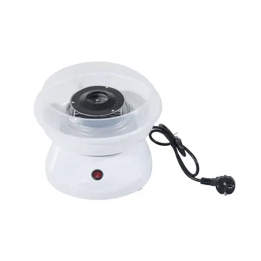 Máquina Nube Algodón Azúcar Profesional 450W-550W 27x26x18cm Acero Blanco HOMCOM