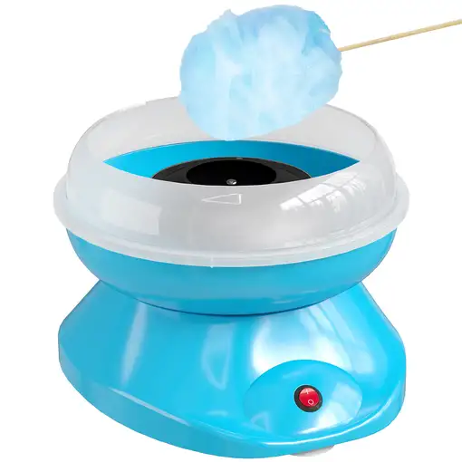 Máquina de Algodón de Azúcar 450W-550W con 10 Palitos para Fiestas Azul HOMCOM