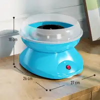 Máquina de Algodón de Azúcar 450W-550W con 10 Palitos para Fiestas Azul HOMCOM Máquina de Algodón de Azúcar 450W-550W con 10 Palitos para Fiestas Azul HOMCOM