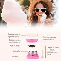 Máquina para Nubes de Algodón de Azúcar Acero Inox. y Aluminio 450W-550W HOMCOM Máquina para Nubes de Algodón de Azúcar Acero Inox. y Aluminio 450W-550W HOMCOM