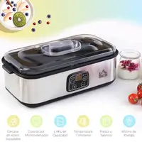 Yogurtera Capacidad 1,44L con 8 Tarros 180ml Temporizador y Termostato HOMCOM Yogurtera Capacidad 1,44L con 8 Tarros 180ml Temporizador y Termostato HOMCOM