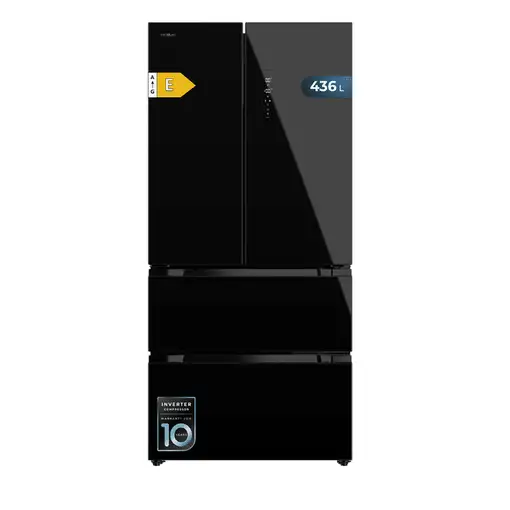 Cecotec 01953 nevera puerta lado a lado Independiente 436 L Negro