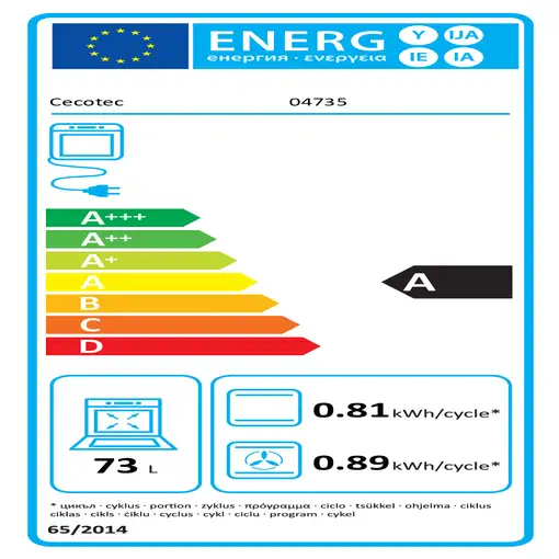 Cecotec P526000 73 L 2800 W Negro