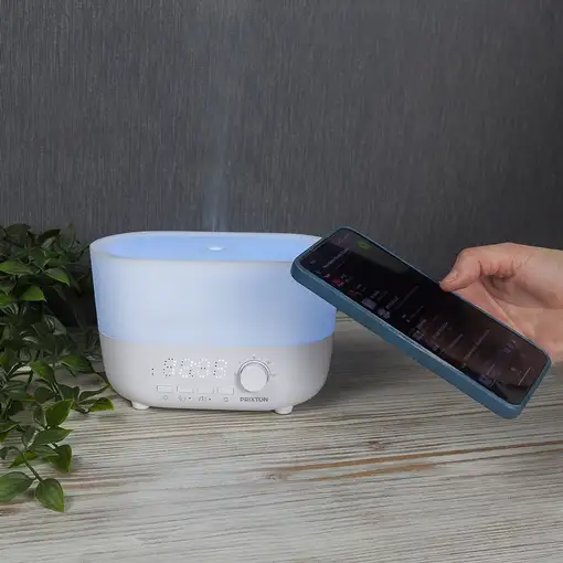 Humificador aromático programable con altavoz y reloj, Aroma Connected PRIXTON