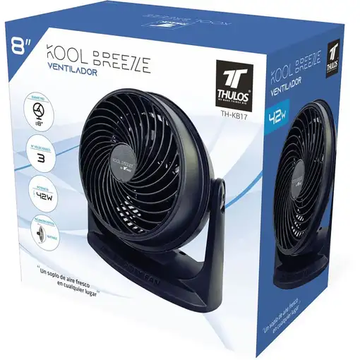 Ventiladores pie/suelo Ventiladores sobremesa Negro THULOS