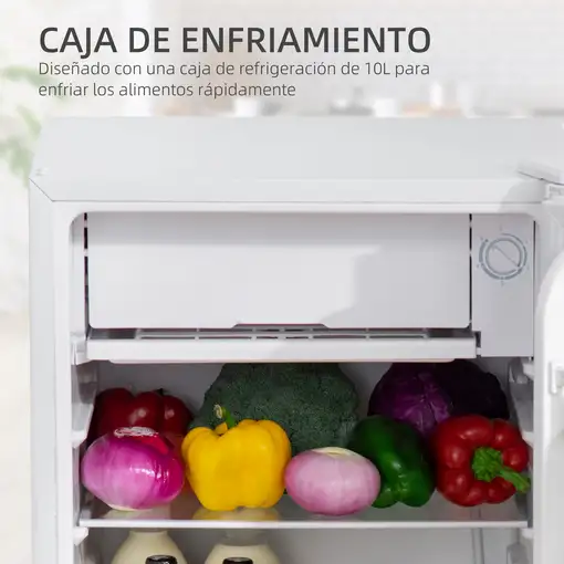Mini Refrigerador 91L con Estante Ajustable Compartimento Congelador HOMCOM