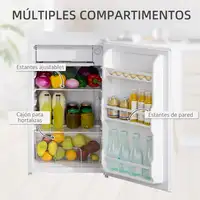 Mini Refrigerador 91L con Estante Ajustable Compartimento Congelador HOMCOM
