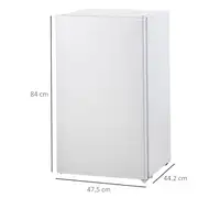 Mini Refrigerador 91L con Estante Ajustable Compartimento Congelador HOMCOM