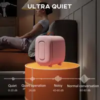 Nevera Pequeña 4L para Enfriar y Calentar 20,3x26,3x28 cm Rosa HOMCOM