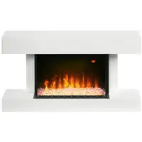 Chimenea Eléctrica Silencioso 1000W/2000W 98x27x54,5 cm Blanco HOMCOM Chimenea Eléctrica Silencioso 1000W/2000W 98x27x54,5 cm Blanco HOMCOM