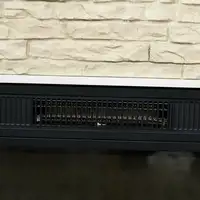 Chimenea Eléctrica con Calefacción 1800W Efecto Llama 120x24x80 cm Blanco HOMCOM Chimenea Eléctrica con Calefacción 1800W Efecto Llama 120x24x80 cm Blanco HOMCOM