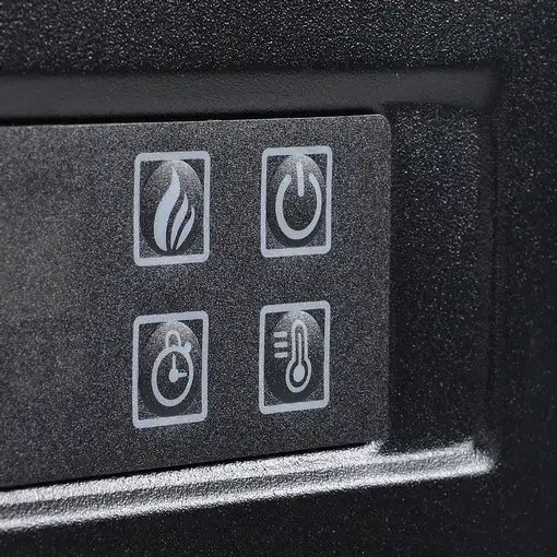 Chimenea Eléctrica 1800W-2000W con Mando Llama Ajustable Termostato HOMCOM