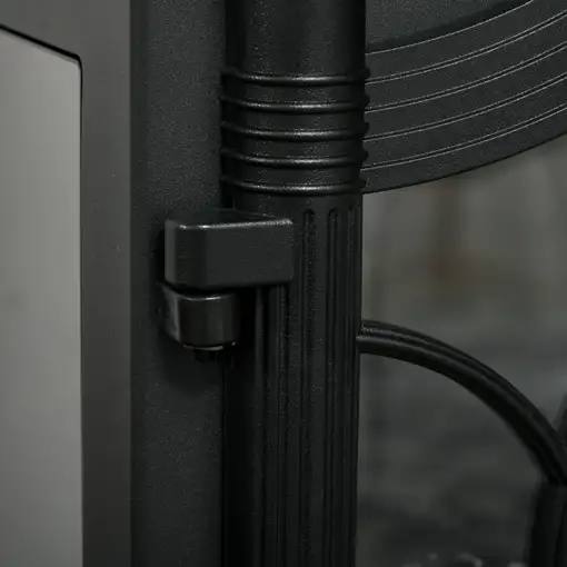 Chimenea Eléctrica 1000W/2000W para Sala 15-30 m² 55x31x58 cm Negro HOMCOM