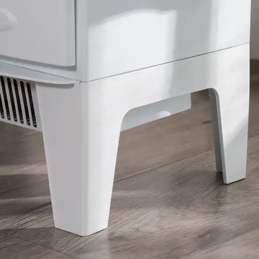 Chimenea Eléctrica 900/1800W Llama Simulada y Termostato 39x26x54,8 cm HOMCOM