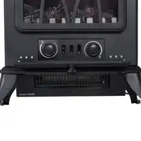 Chimenea Eléctrica Pie 1000W/2000W Movible Decorativo Efecto Llamas Negro HOMCOM Chimenea Eléctrica Pie 1000W/2000W Movible Decorativo Efecto Llamas Negro HOMCOM