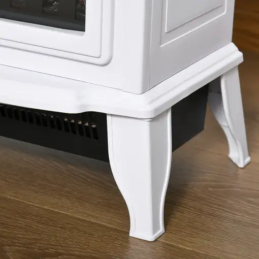 Chimenea Eléctrica 1000/2000W con Llama Simulada y Termostato Ajustable HOMCOM